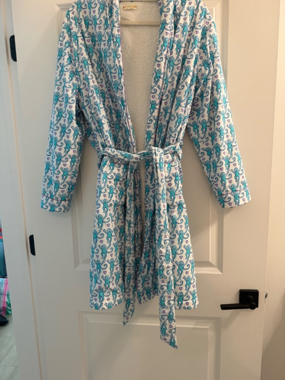 Roller Rabbit Lovely Monkey Cosmo Robe - Picture 2 of 12